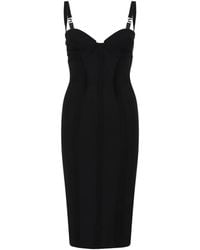 Elisabetta Franchi - Sleeveless Midi Dress - Lyst