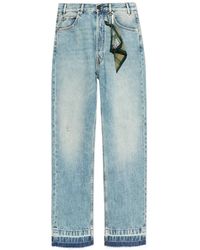 DARKPARK - Frayed Button Jeans - Lyst