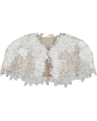 Gemy Maalouf - Floral-Lace Bolero - Lyst
