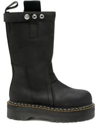 Dr. Martens - X Rick Owens Bottines En Cuir À Plateforme - Lyst