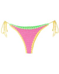 Mc2 Saint Barth - Side-tie Crochet Bikini Bottoms - Lyst