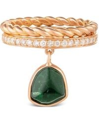 CLARA CHEHAB - Liberté Torsade Tourmaline And Diamond Ring - Lyst