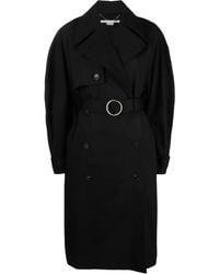 Stella McCartney - Double-breasted Belted Trench Coat - Lyst