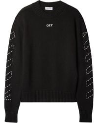 Off-White c/o Virgil Abloh - Stitch Arrows Diags Knit Sweater - Lyst