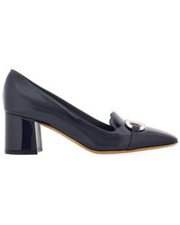 Ferragamo - Pump With Gancini Ornament - Lyst