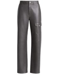 Nanushka - Cargo-Pocket Leather Trousers - Lyst