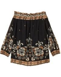Twinset - Printed Georgette Blouse - Lyst