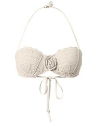 Twinset - Knitted Flower Bikini - Lyst
