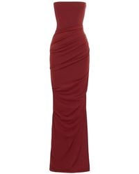 Alex Perry - Strapless Draped Gown Maxi Dress - Lyst