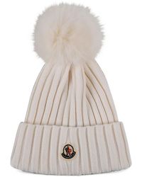 Moncler - Gerippte Bommelmütze - Lyst
