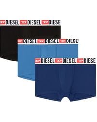 DIESEL - Logo-Waistband Cotton Boxers (Set Of Three) - Lyst