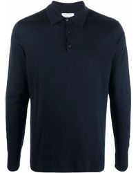 Sunspel - Merino Wool Long Sleeve Polo Top - Lyst