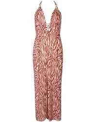 Aubade - Zebra-Print Lace-Up Jumpsuit - Lyst