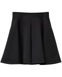Versace - Natté Wool Mini Skirt - Lyst