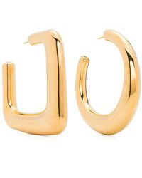 Jacquemus - Les Grandes Creoles Ovalo Earrings - Lyst
