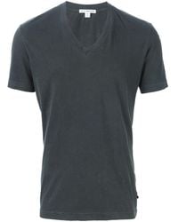 James Perse - Camiseta con cuello en V - Lyst