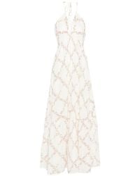 Twinset - Floral Halterneck Maxi Dress - Lyst