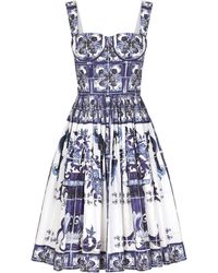 Dolce & Gabbana - Robe courte à imprimé graphique - Lyst