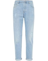 Brunello Cucinelli - Jeans mit geradem Bein - Lyst