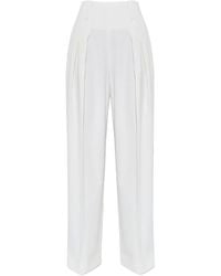 Victoria Beckham - プリーツ ワイドパンツ - Lyst