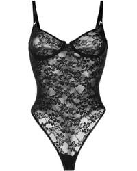 Fleur du Mal - Le Stretch Lace Bodysuit - Lyst