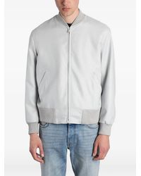 Lardini - Veste Bomber À Bords Côtelés - Lyst