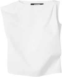 Jacquemus - The Drap Asymmetric Sleeveless Top - Lyst