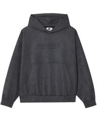 Izzue - Sudadera De Ante Artificial Con Capucha Y Logo Bordado - Lyst