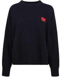 Giada Benincasa - Heartbeat Logo-Embroidered Sweater - Lyst