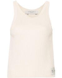Golden Goose - Ribbed-knit Cotton Tank Top - Lyst