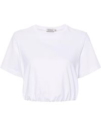 Jonathan Simkhai - T-shirt con vita elasticizzata - Lyst