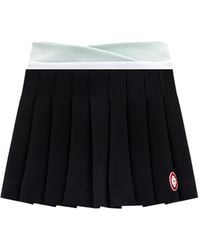 CASABLANCA - Pleated Panelled Mini Skirt - Lyst