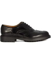 Doucal's - Leather Wingtip Oxford Shoes - Lyst