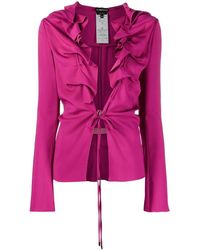 Tom Ford - Tie-Fastening Long-Sleeve Top - Lyst