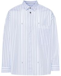Jacquemus - Camicia Manches Longue in cotone a righe - Lyst