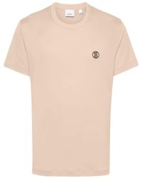 Burberry - T-shirt en coton à logo brodé - Lyst