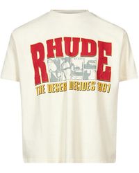 Rhude - Graphic-Print Cotton T-Shirt - Lyst