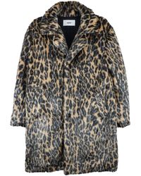 SAINT Mxxxxxx - Mantel aus Faux Fur mit Leoparden-Print - Lyst