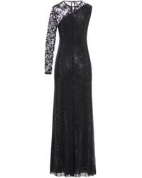 Self-Portrait - Robe Longue À Ornements Strassés - Lyst