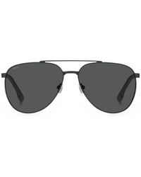 BOSS - Pilot-Frame Sunglasses - Lyst