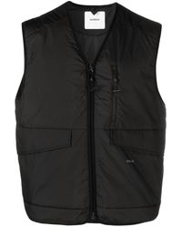 Soulland - Clay Logo-print Padded Vest - Lyst