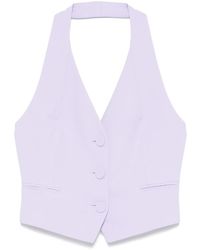 Patrizia Pepe - Halterneck Waistcoat - Lyst