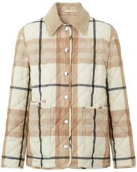 Burberry - Plumífero con motivo Vintage Check - Lyst