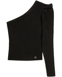 Twinset - Top Drapeado De Una Sola Manga - Lyst