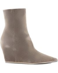 Vic Matié - Bottines En Daim À Bout Pointu 100 Mm - Lyst