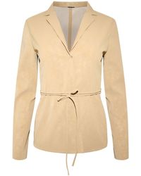 Alexis - Nico Belted Faux-suede Blazer - Lyst