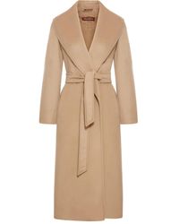 Max Mara - Mantel mit Gürtel - Lyst