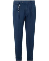 Paul & Shark - Pleated Slim-Fit Trousers - Lyst