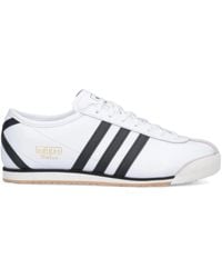 adidas - 70S Italian Three-Stripe Leather Sneakers - Lyst