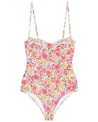 FARM Rio - Floral-Print Swimsuit - Lyst